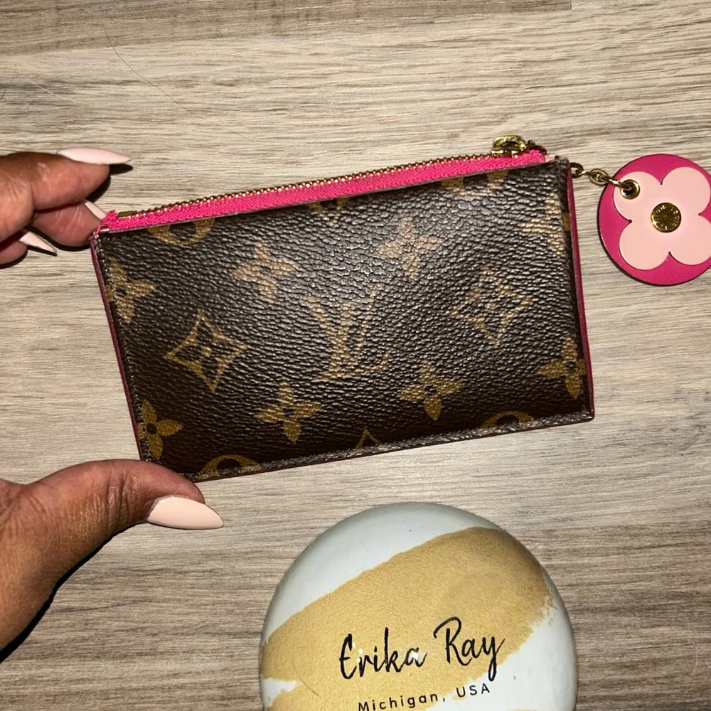 Louis Vuitton‎ Monogram Porte Carte Zip Coin Case Card Wallet